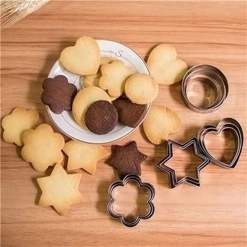 Cookie Cutter Set – 12 Pcs Stainless Steel Shapes | Bake & Dwell