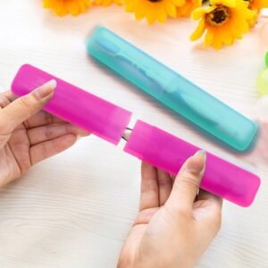 Portable Toothbrush Case – Dust-Proof Travel Holder (Pack of 4) | BrushedUp