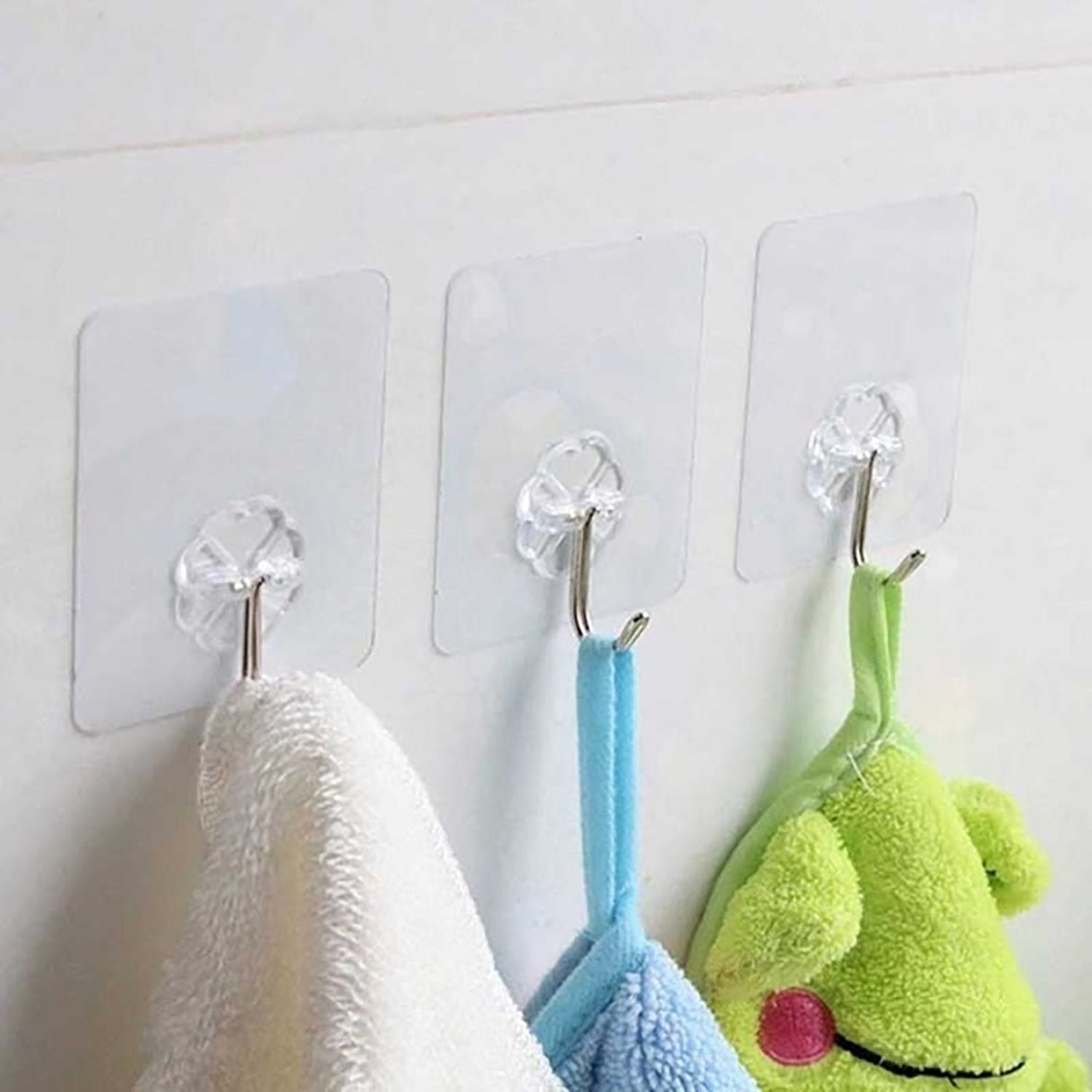 Stainless Steel Adhesive Hooks – Waterproof & Rustproof | GlimmerHome