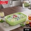 Mini Plastic 6 Cavity Fridge Storage Tray Ice Cube Tray Freezer Mold (1 Pc)