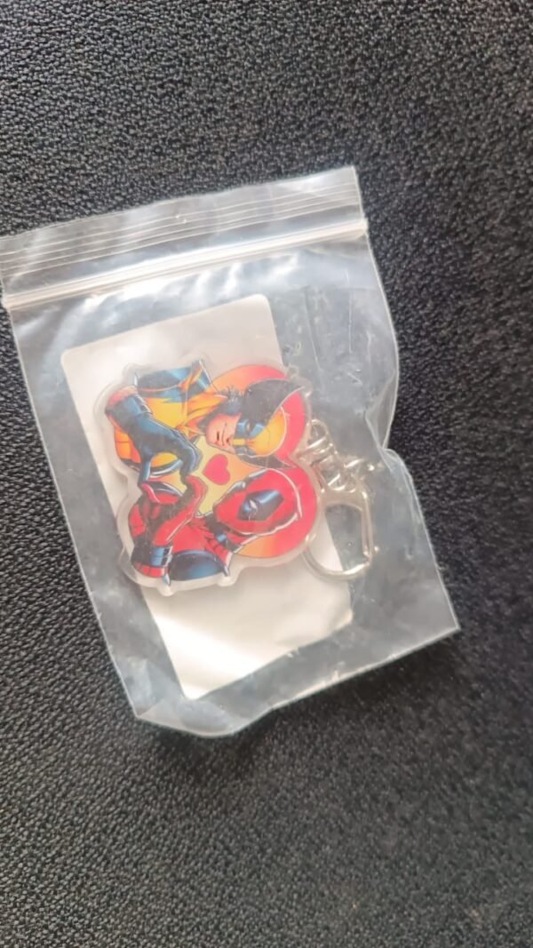 Acrylic Cartoon Character Keychain – Durable Metal Clip & Stylish Design