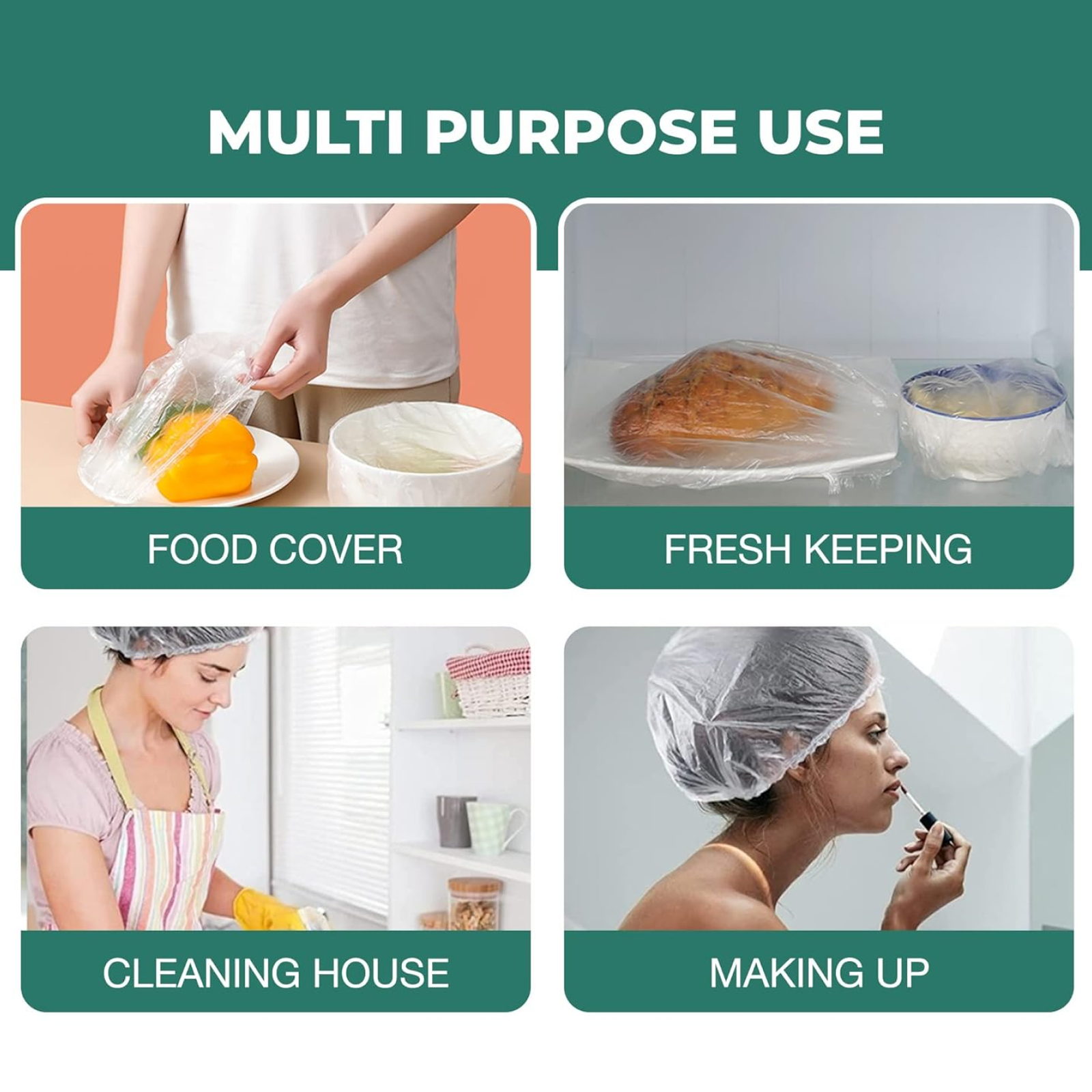 48 Disposable Shower Cap – Waterproof & Hygienic | VelvaBloom