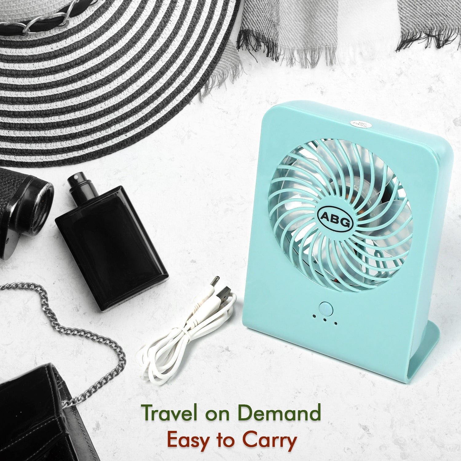 Portable Desk Fan – Quiet 3-Speed USB Power for Home & Office | VoltDesk