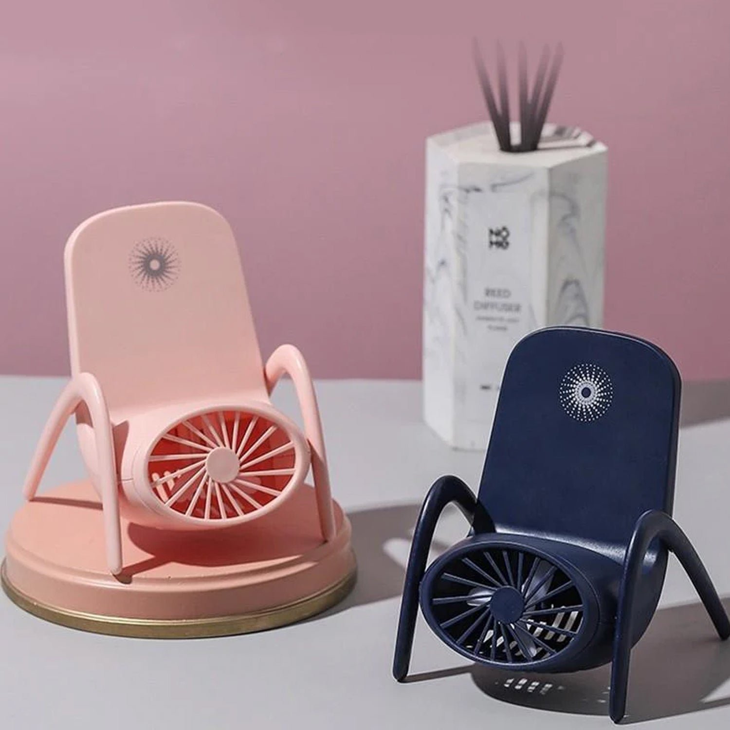 Portable Phone Holder Fan – Handheld & Multi-Function | VoltDesk