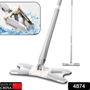 Hands-Free Mop – X-Shape Microfiber Squeeze | Storenzo