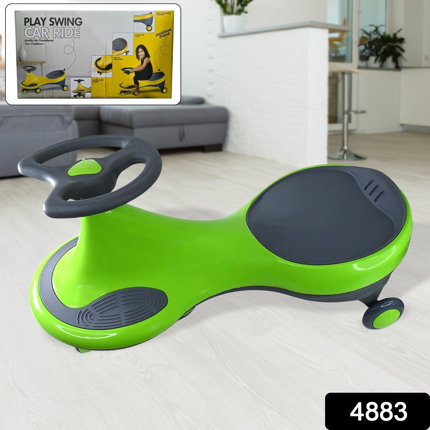 4883 Kids Ride On Toy Car – Premium Swing Car for Ages 1 to 8