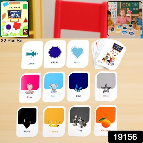 4919156-70Pc-Colourandshapeflashcard-Av-Sv Color & Shape Flashcards – 32-Piece Early Learning Set for Toddlers