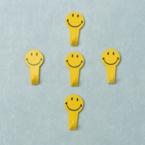Self Adhesive Hooks (5 Pcs) – Strong Wall Mount | GlimmerHome