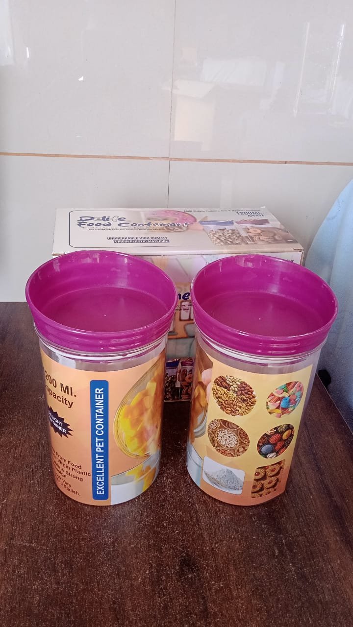 Plastic Food Containers – Airtight 1200ml Set of 2 | CookAura