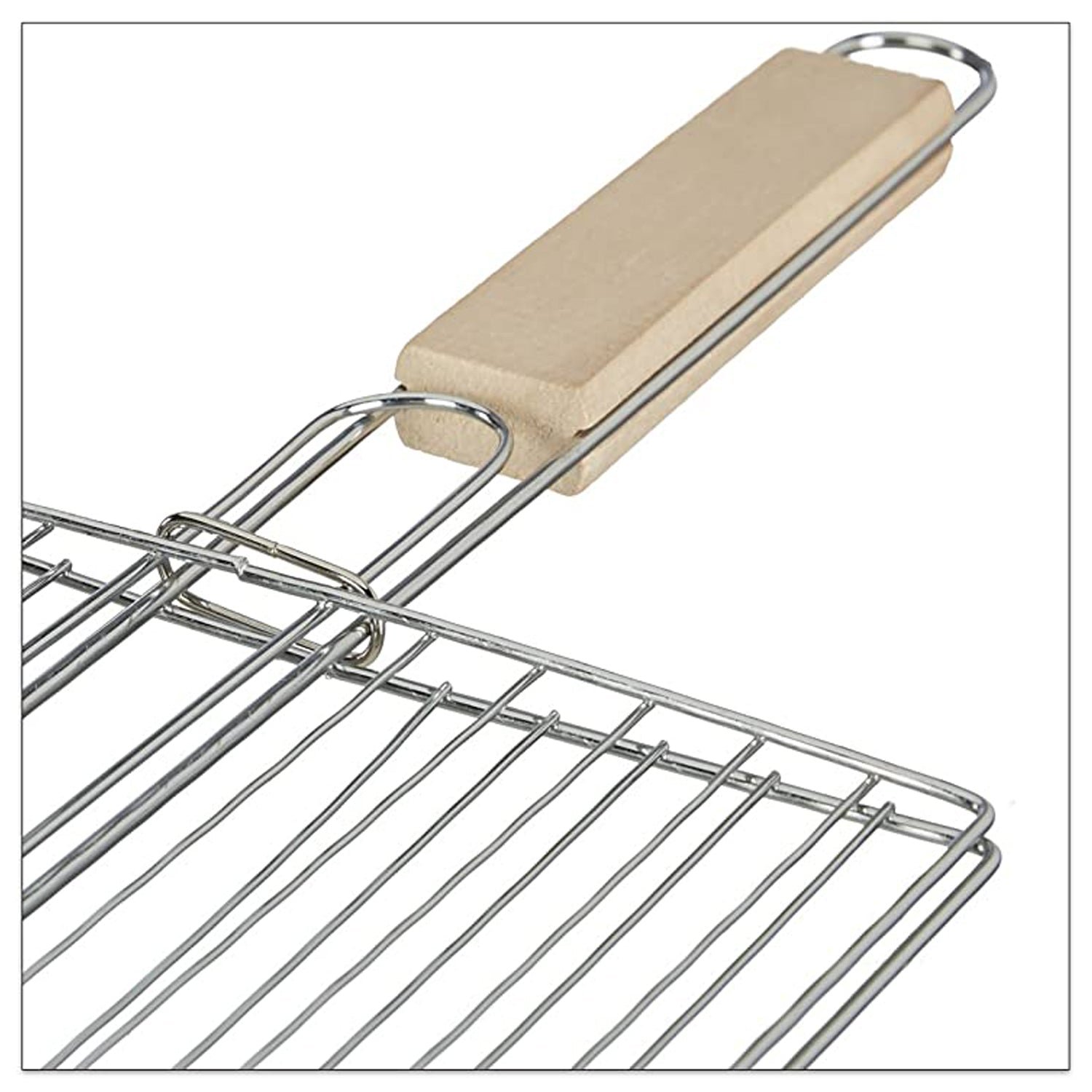 Barbecue Grill – Foldable, Non-Stick with Wooden Handle | CookAura