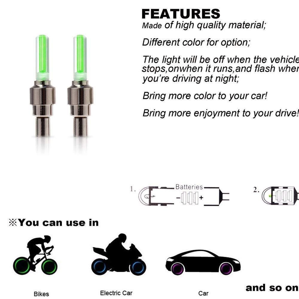 LED Tyre Valve Caps – Motion-Activated Light | RaceVault