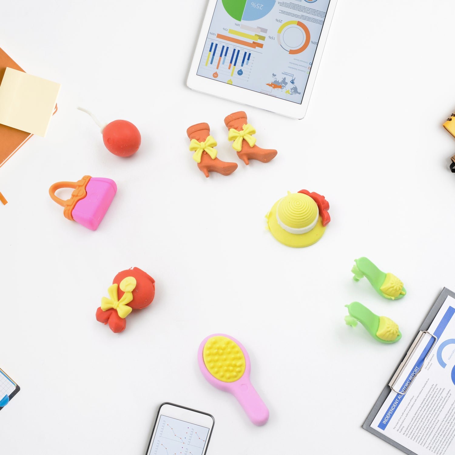Mini Erasers for Kids (9 Pc Set) – Cute Designs | TinyTrendy