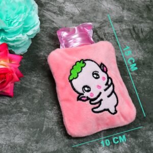 Pink Hot Water Bag – Soft Cover for Pain Relief | Indo Glow
