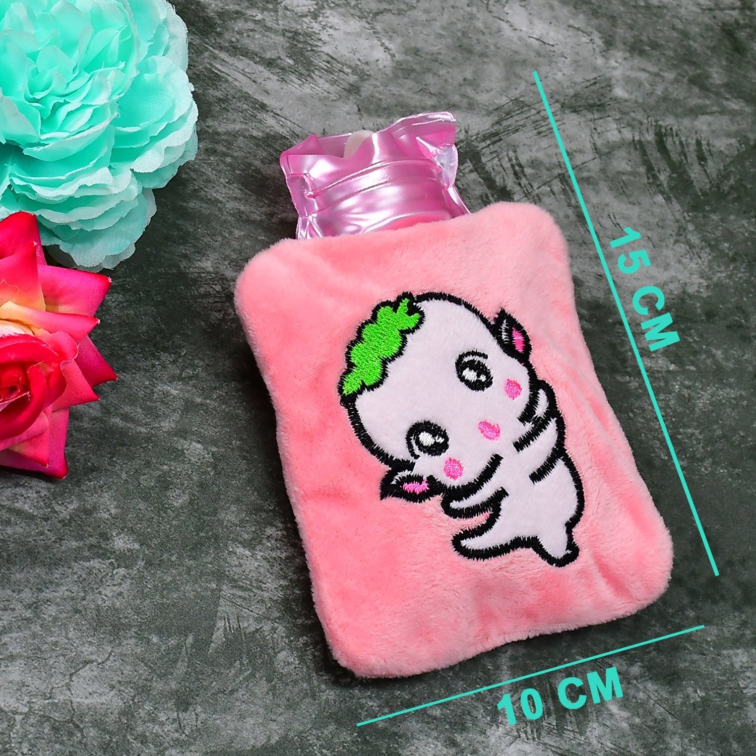Pink Hot Water Bag – Soft Cover for Pain Relief | Indo Glow