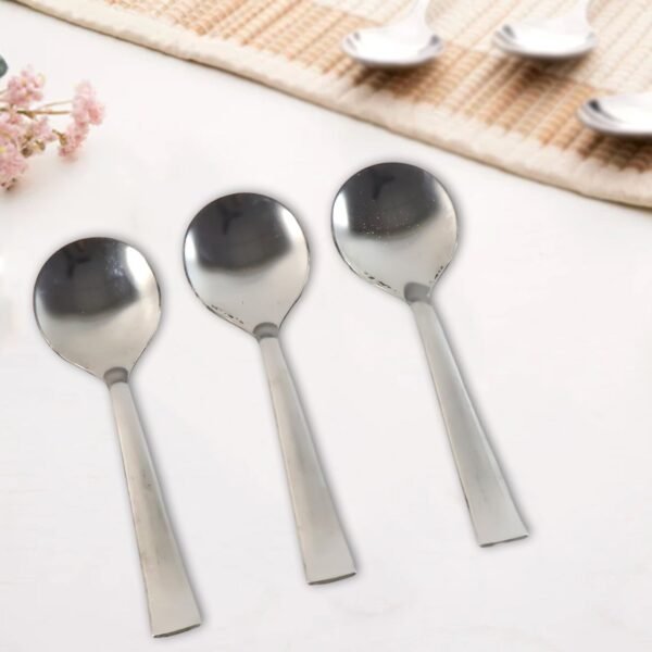 Dining Spoons Set of 3 – Rust-Resistant & Easy to Clean