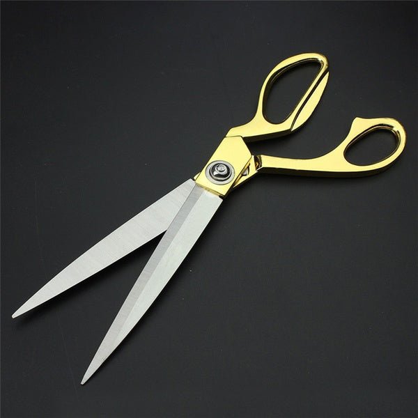 Cloth Cutting Scissors – Gold Plated, Heavy Duty Tailoring Shears | Cisora