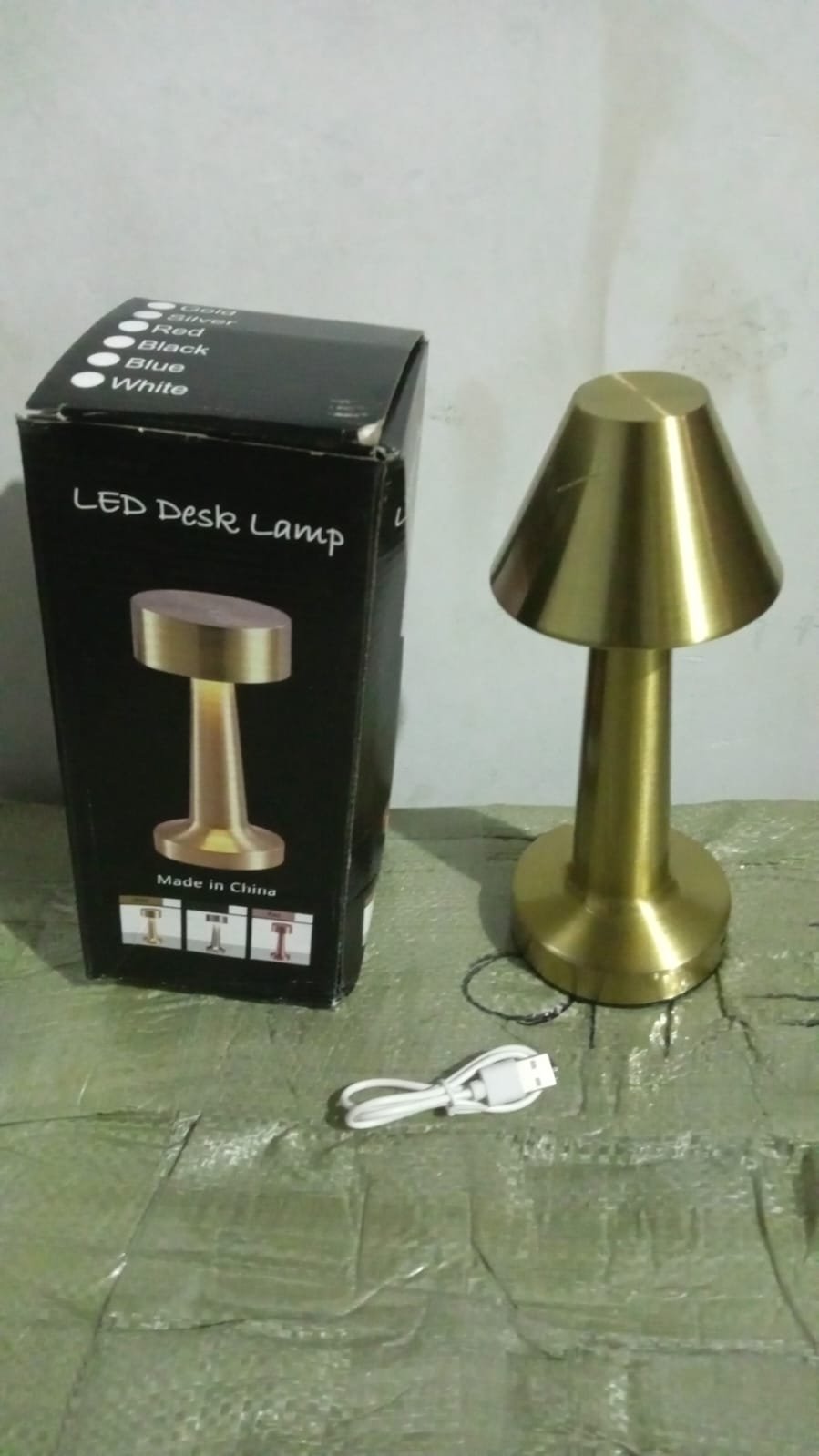 Touch Control LED Lamp – Dimmable, Rechargeable, Modern | Styleva