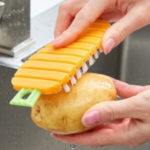 Vegetable Scrubbing Brush – Non-Toxic Carrot Design | Claranza