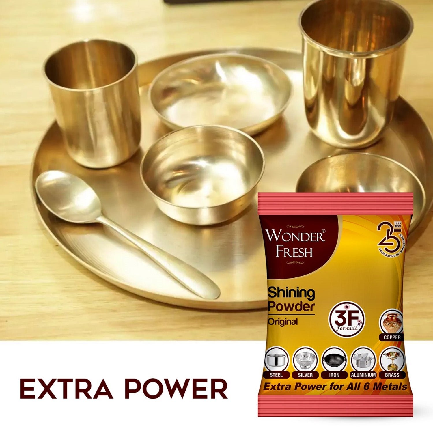 Metal Polishing Powder – Multi-Metal Cleaner & Shine | Wonder Fresh
