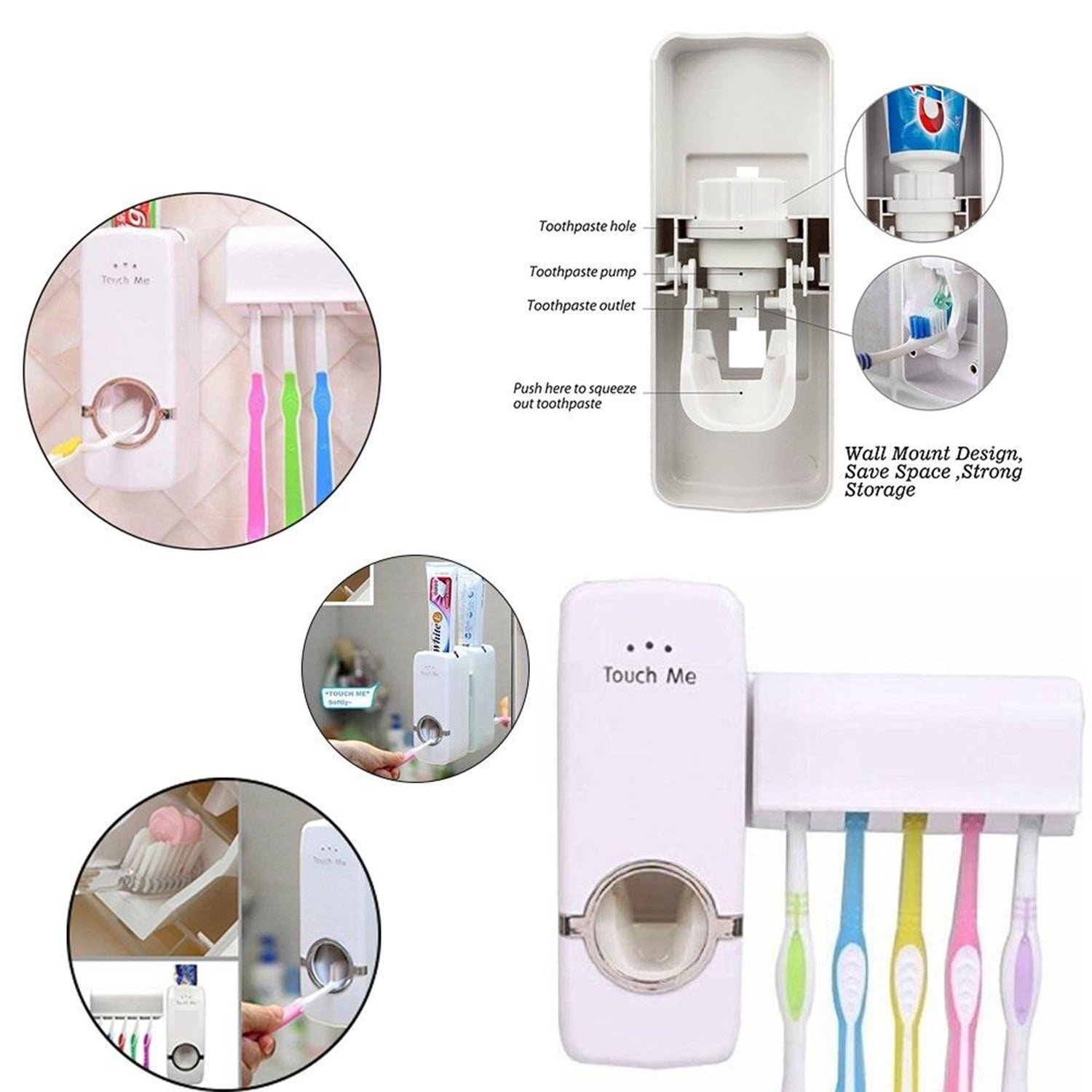 Automatic Toothpaste Dispenser – Hygienic Wall Mount | BrushedUp
