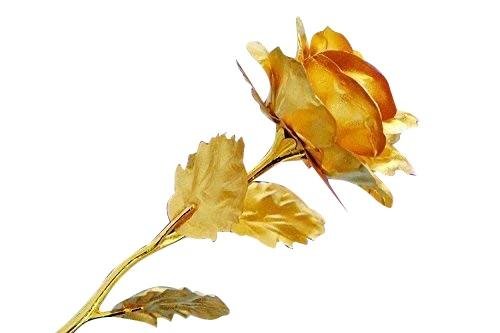 24K Artificial Golden Rose – Elegant Lasting Gift with Box