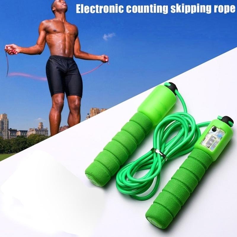 Electronic Counting Skipping Rope – Digital Fitness Tracker | FitFuzion