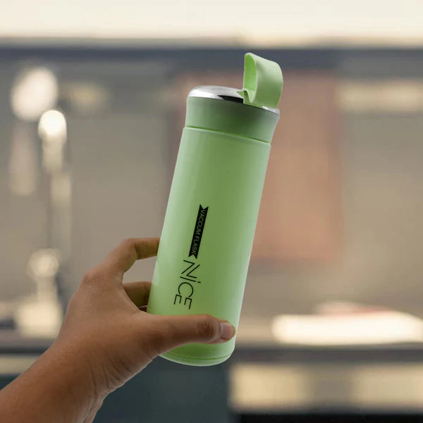 Glass Water Bottle 400ml – Leakproof, Thermal & BPA-Free