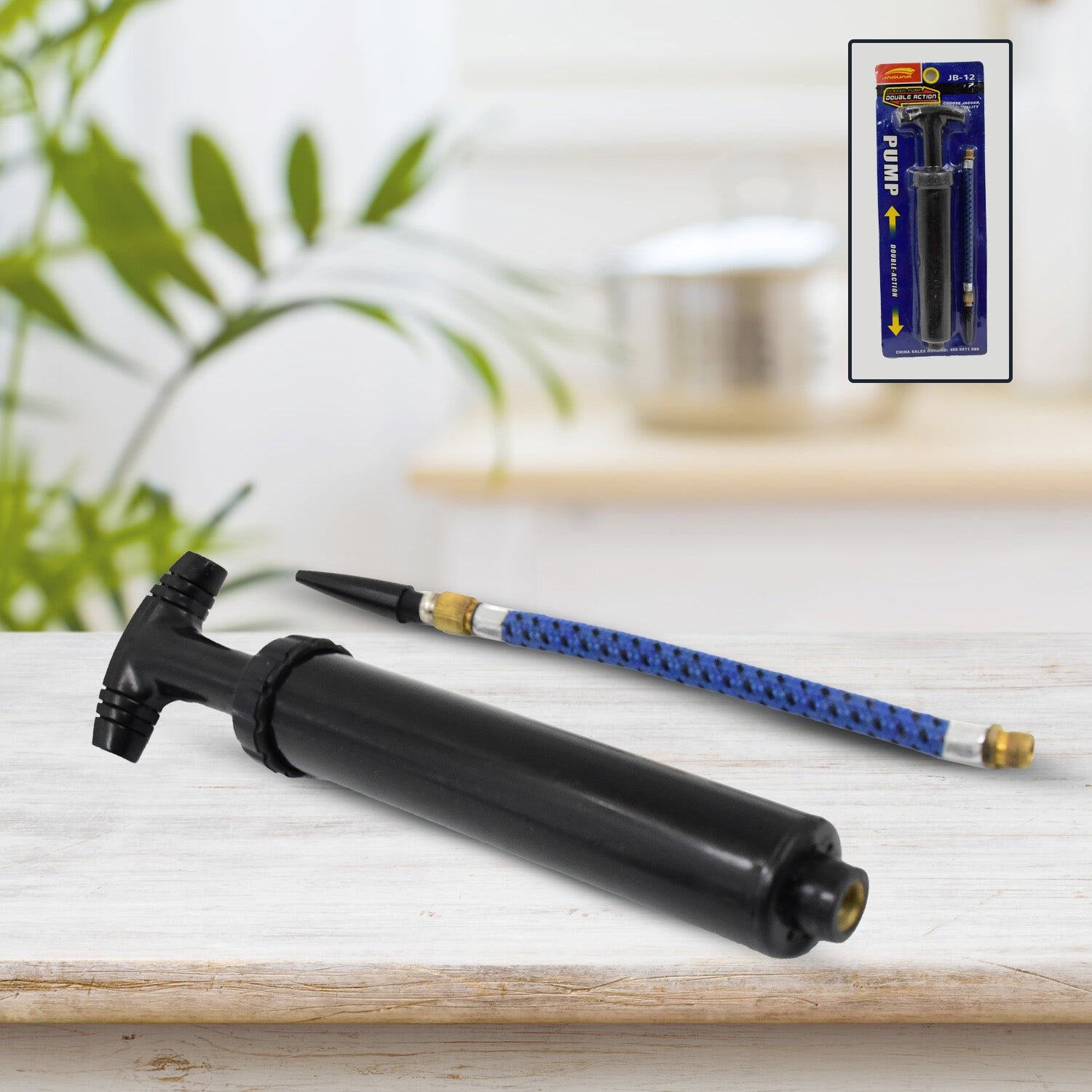Ball Pump for Sports – Portable Air Inflator with Pins | FitFuzion