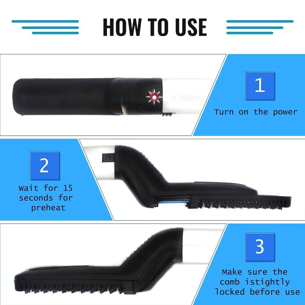 Men's Hair & Beard Straightener – Quick Styling Comb | BraveVault