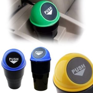Car Dustbin – Portable Mini Trash Bin & Ashtray | Velvet Wheels