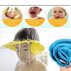 Baby Shower Cap – Adjustable & Soft for Tear-Free Bathing | Mini Bubbles