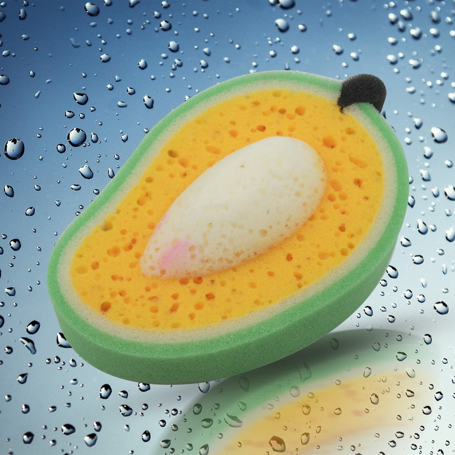 Mango Dish Sponge – Soft, Durable & Multipurpose Cleaner | VelvetBubbles