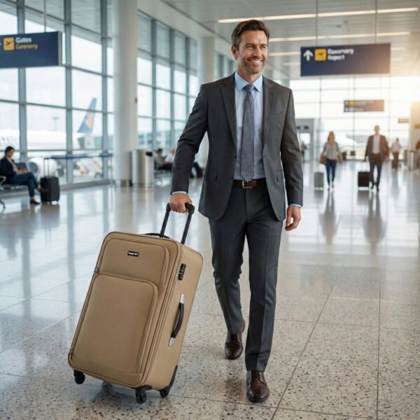 Soft Side Trolley Luggage Set – 3-Piece Travel Companion