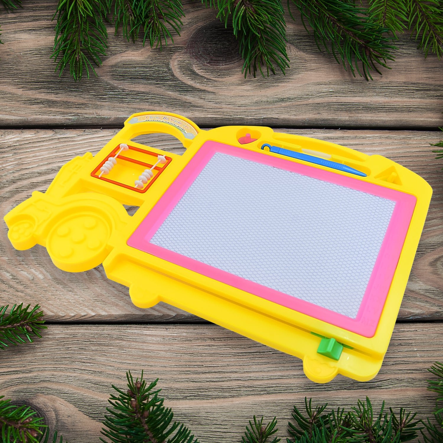 Kids Drawing Board – Bus Shape Erasable Slate | Inventive Play
