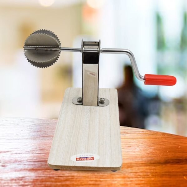 Coconut Scraper with Wooden Base – Safe & Durable | Quickslice
