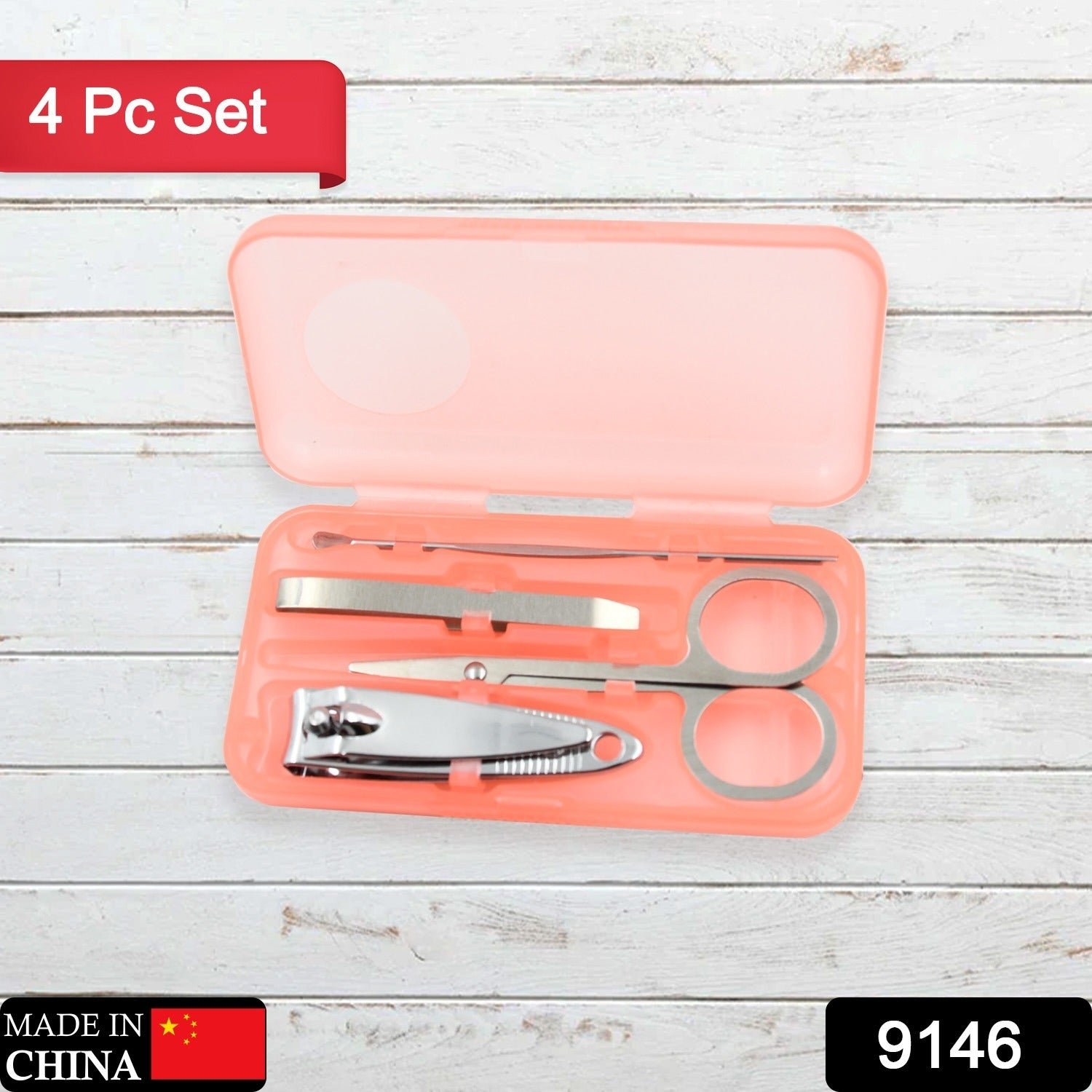 Nail Clipper Set – Stainless Steel 4-Pc Travel Manicure Kit | AuriGlam