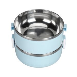 Insulated Stainless Steel Lunch Box – 2-Layer Tiffin | Lunchie Bunchie