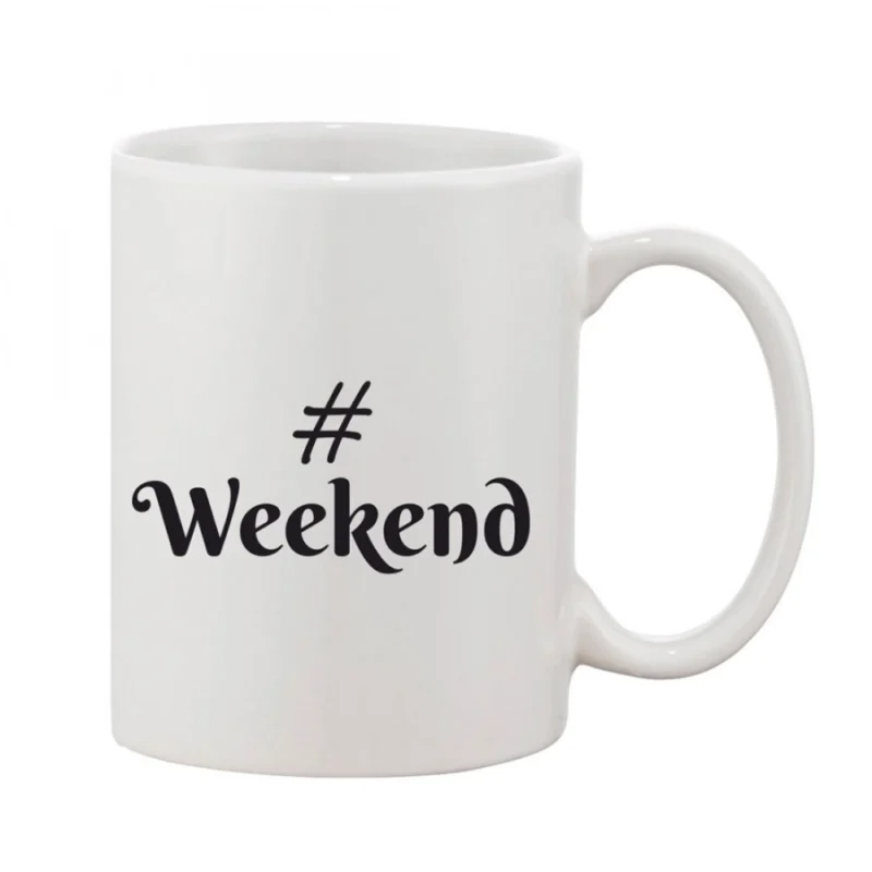 Generic Printed Ceramic Coffee Mug - 1 Pieces, White, 11oz