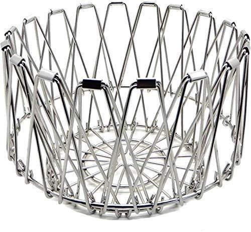 Foldable Fruit Basket – Multipurpose Stainless Steel | Tidy Table