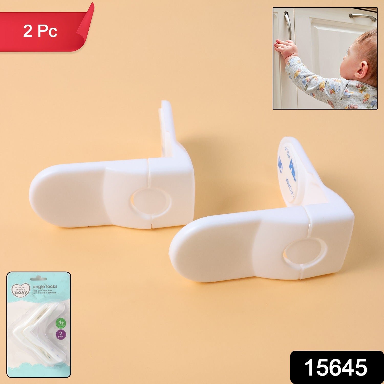 Baby Safety Cabinet Locks – Secure Childproof Corner & Drawer Set