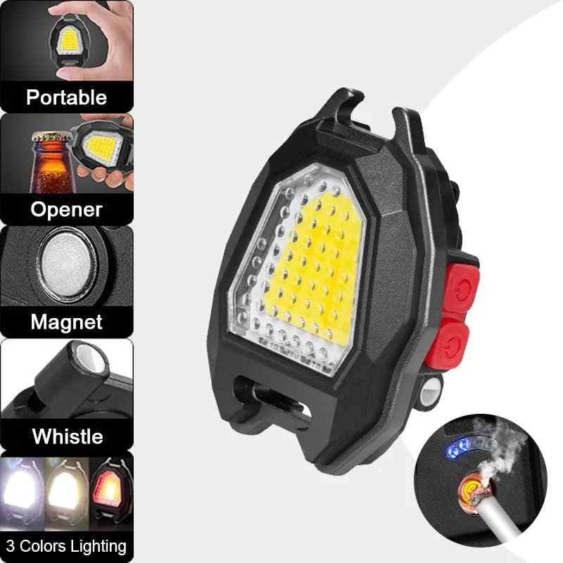 Camping Flashlight – Triangular LED with Lighter & 6 Modes | Poravar