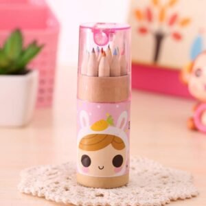 51GcexfEKQL._AC_SL1001__1 Kids Colouring Pencils Set โ 12 Mini Shades with Sharpener | TinyTrendy