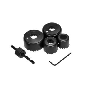 Hole Saw Set – 6-Piece High Carbon Steel Drill Bits | BoltForce