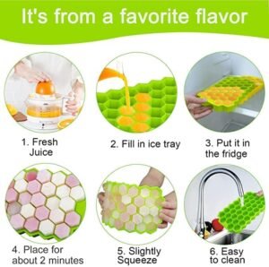 Silicone Ice Cube Tray – 37 Honeycomb Cubes | ChillPour