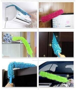 Microfiber Fan Duster – Flexible, Extendable for Easy Cleaning | Velvet Wipe