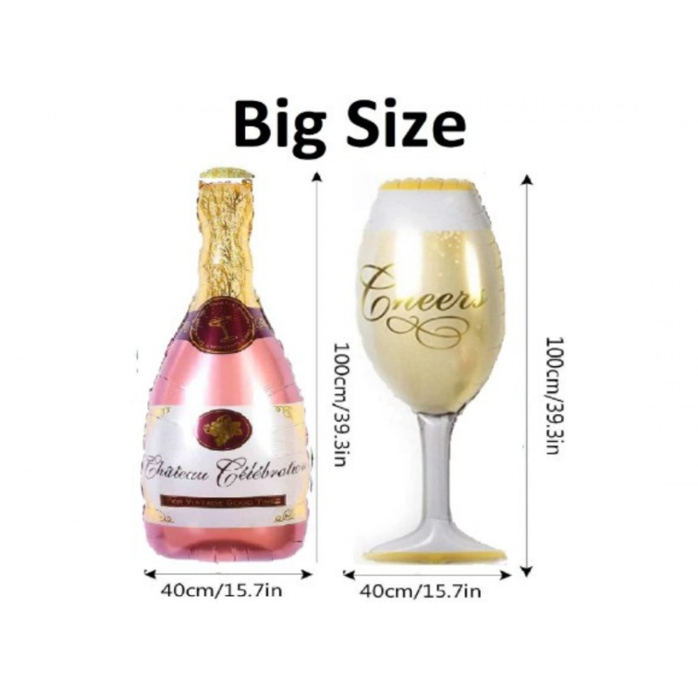 Generic 11Th Anniversary Rose Gold Foil Balloons With Happy Decoration Items Set (Rose Gold) - Image 2