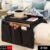 Sofa Armrest Organizer – Black Storage Caddy with Tray | Organivo