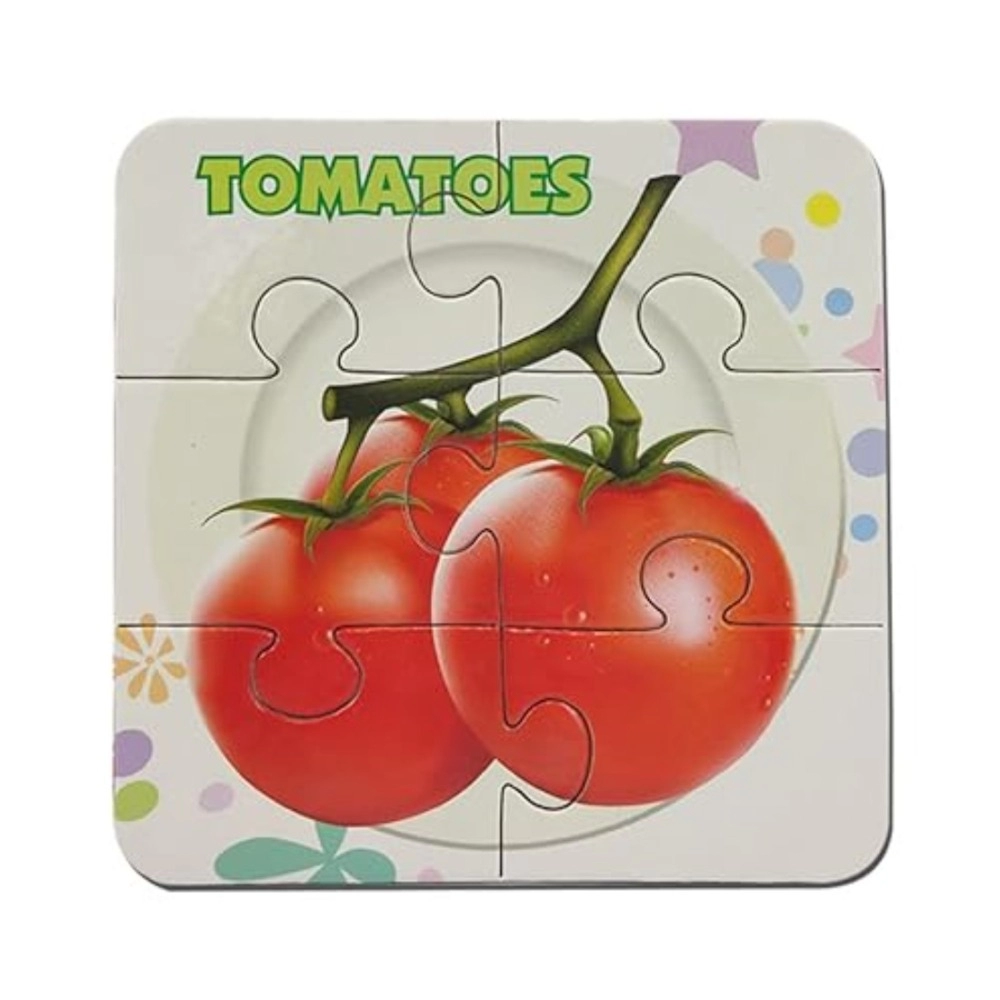 4_Pcs Set Vegetable Puzzles | Cardboard | Educational Toys | 3+ Years - Image 6