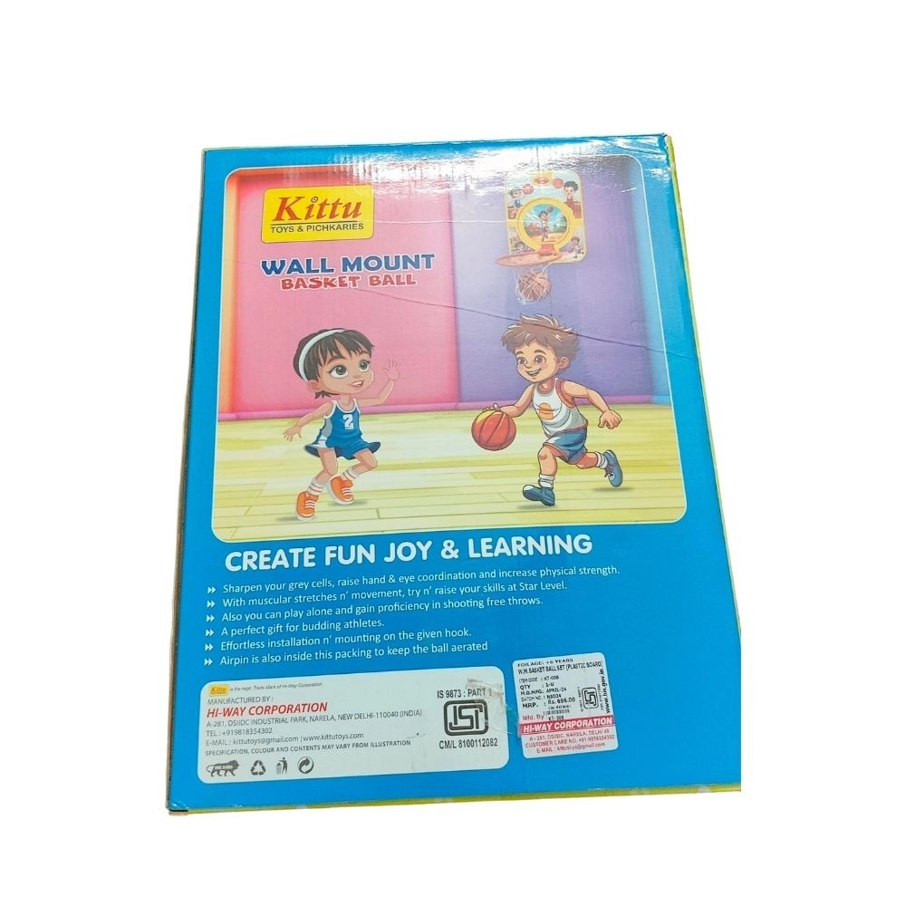 Basket Ball Set | Plastic | Educational Toys| 3+ Years - Image 2