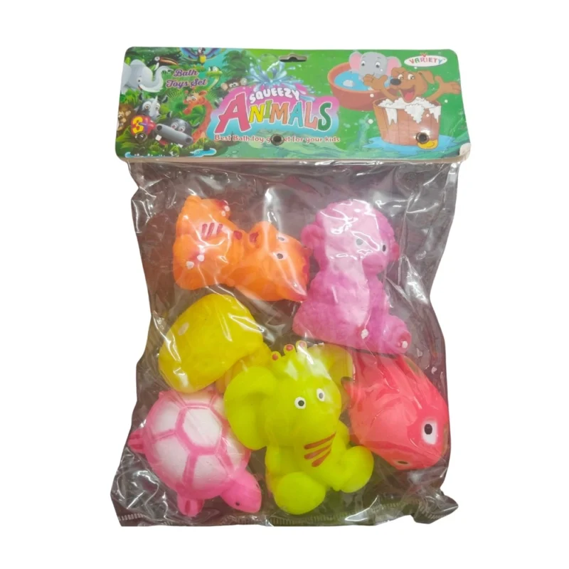 Domestic Mixed Animal Chu Chu Toys |   Rubber  |   Toys| 6+ Months
